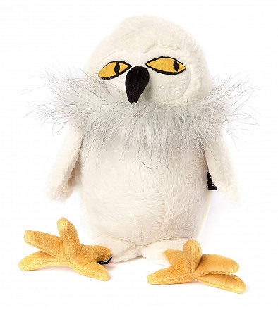 Мягкая игрушка - Белая сова, размер 19 х 16 см. 